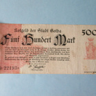 GERMANY NOTGELD  500 MARK GOTHA 1922 (K15-S46) - pikkukuva 1