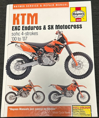 Haynes 4629 KTM EXC Enduros & SX 2000 - 2007 korjausopas