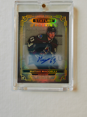 Matias Maccelli - 22-23 UD Stature Rookie AU /199