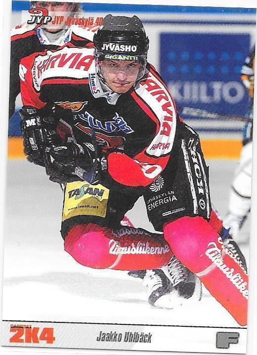 2003-04 CardSet #82 Jaakko Uhlbäck JYP