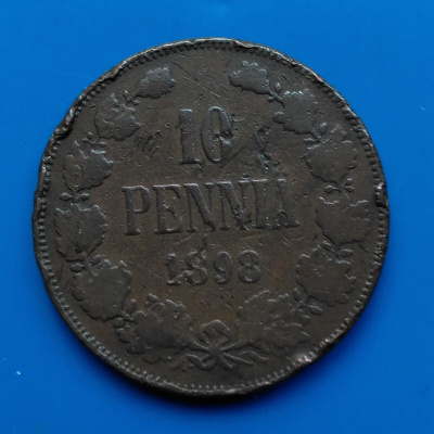 10 Penniä 1898