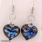 + 420 .. Murano Käsityönä Lampwork Taidelasi .. Korvakorut - pikkukuva 1