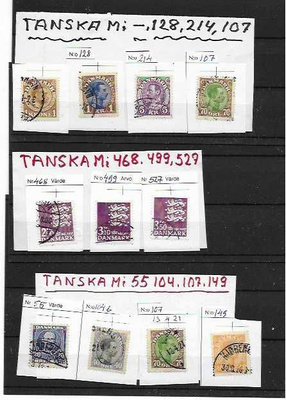 TANSKA 11 MERKKIÄ--HUOM. Mi numerot