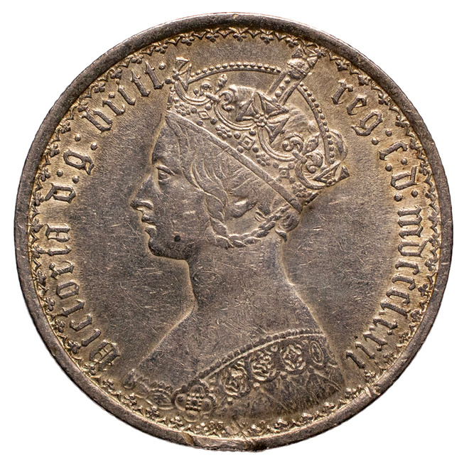 Englanti: Victoria Gothic Florin 1872