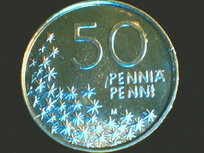 50 PENNIÄ 1994 UNC KL.9. RAHAPAJAN RULLASTA.