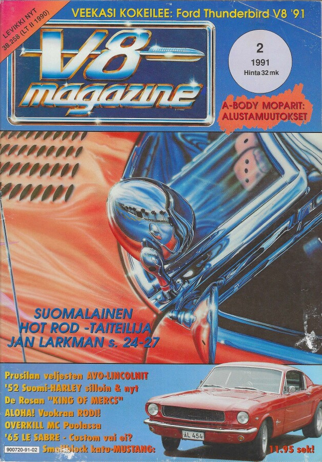 2 / 1991 V8 MAGAZINE HYVÄ KOKONAISUUS
