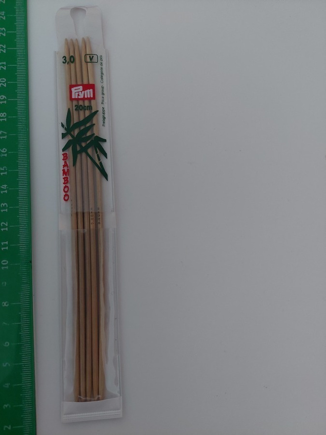 Prym Bambu 20 cm 5 kpl sukkapuikko 3 mm