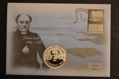 10€ 2004 Runeberg PROOF Ag