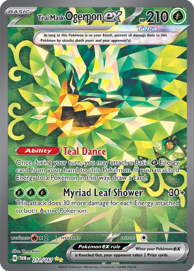 Teal Mask Ogerpon ex 211/167 - Twilight Masquerade - NM/M