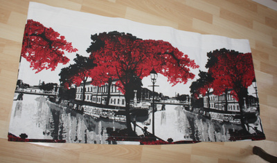 Vallilan valmisverho 250 x 59cm Aurajoki erikoisväri