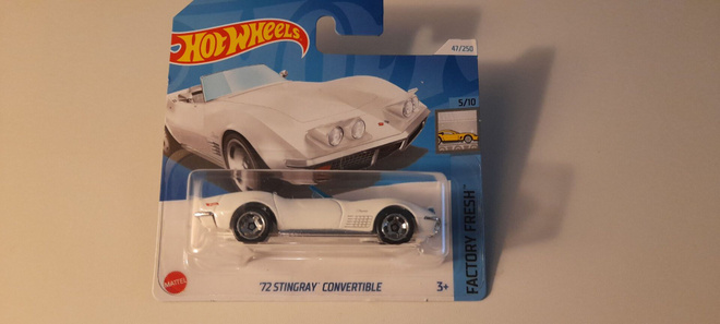 Hot Wheels / Chevrolet Corvette 72 Stingray Convertible