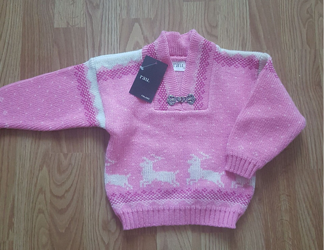 Rau Finland neulepaita koko 80-90 cm