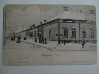 VANHA POSTIKORTTI - RÅDHUSGATAN I WASA (PK30-3)