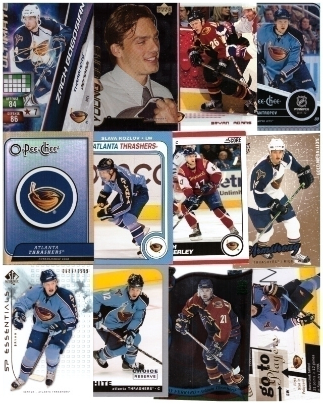 12 x ATLANTA THRASHERS Erikois/Parallel Kortteja