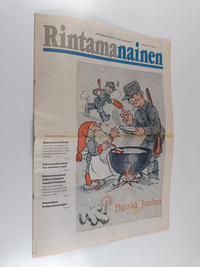 Rintamanaisten liiton jäsenlehti, rintamanainen : jouluku...