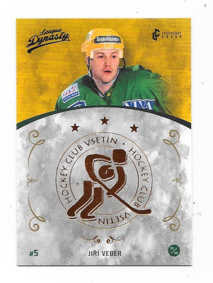 2021 Vsetin Legends GOLD #110 Jiri Veber , ex Ässät