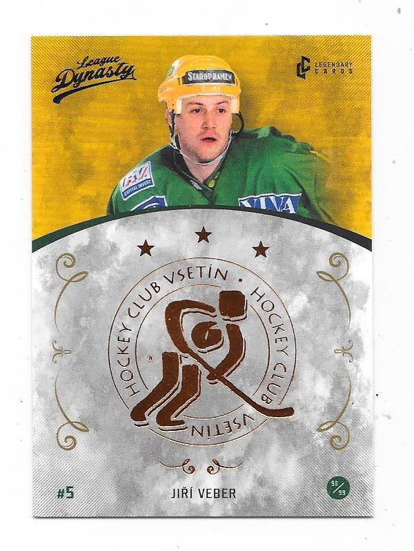 2021 Vsetin Legends GOLD #110 Jiri Veber , ex Ässät