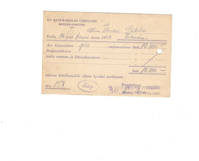 FIRMAKORTTI KOTKA