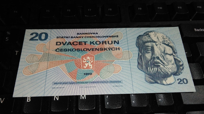 Chechoslovakia Tsekki 20 korun 1970 UNC