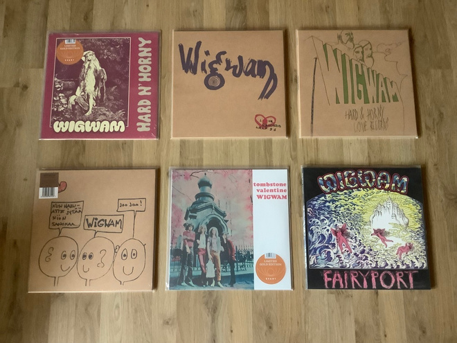 Wigwam -levykokoelma, 24 x LP’s, 6 x singles Box