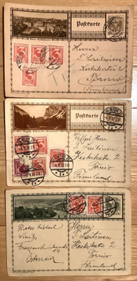 Ehiöt Itävalta - Tornio filatelia1930-luku paikkakuntakortit