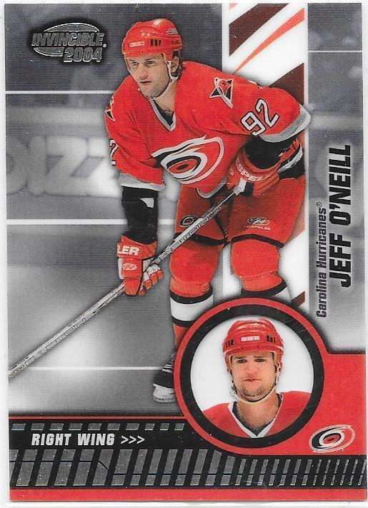 2003-04 Pacific Invincible #16 Jeff O`Neill Carolina Canes