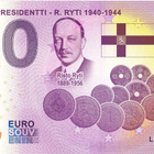 *NOLLA-EURO*2021*SUOMEN 5. PRESIDENTTI*RISTO RYTI* - pikkukuva 1