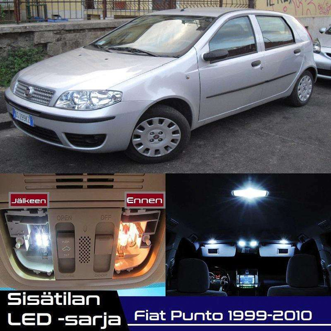 Fiat Punto (188) Sisätilan LED-sarja 5-osainen