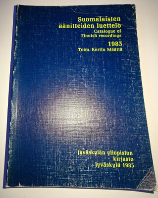 Kerttu Mäki (toim.): Suomalaisten äänitteiden luettelo 1983