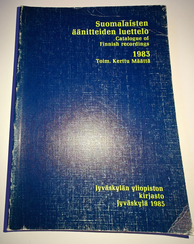 Kerttu Mäki (toim.): Suomalaisten äänitteiden luettelo 1983