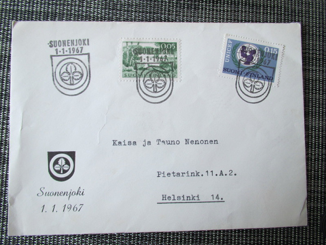 FDC SUONENJOKI 1.1.1967 (Suonenjoesta tuli kauppala)