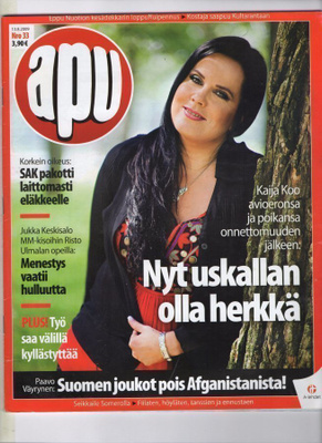 Apu n:o 33 2009 Kaija Koo. Pekka. Osmo. Somero.