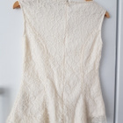 Valkoinen Vila Pitsitoppi / Toppi Peplum - koko S - pikkukuva 2