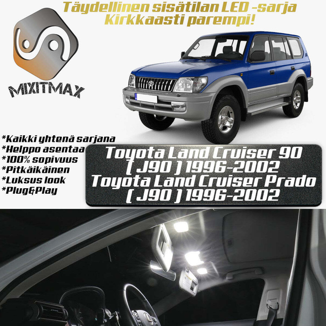 Toyota Land Cruiser 90 Sisätilan LED-sarja 9-osa
