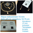 Korvakorut ja riipus, KALEVALA, SYDÄN -korusetti, 2 korua - pikkukuva 1