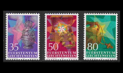 Liechtenstein 884-6 ** Joulu (1985)