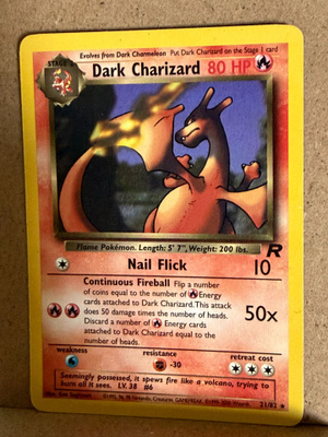 Pokémon Dark Charizard 21/82 Team Rocket Vintage WOTC Rare