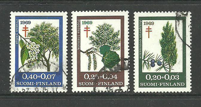 TUBERKULOOSI -sarja puut 1969 - LaPe 657-659 o