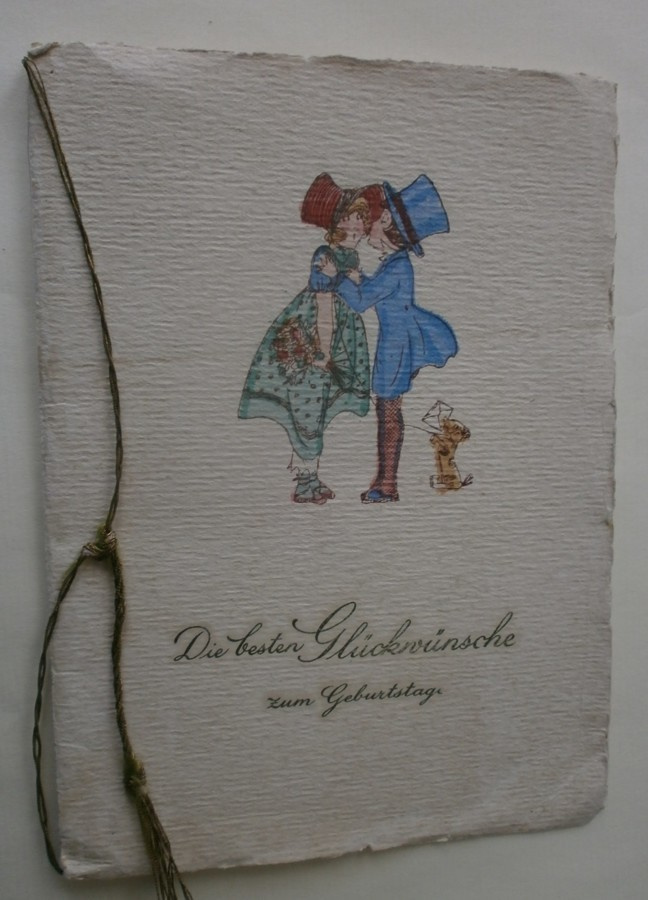 Yllätyssuukko, vanha syntymäpväpk, käsint.paperi, 1924