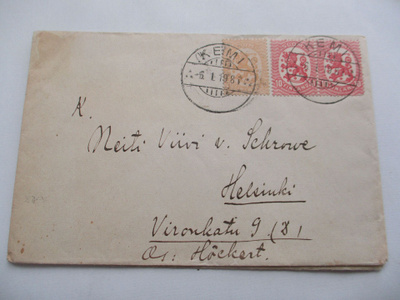 1919 Kemi kuori os taidemaalari Viivi von Schrowe-Kallio Hki