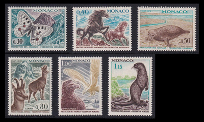 Monaco 966-71 ** Eläintensuojeluyhdistys 20v (1970)