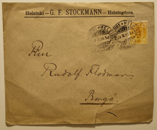 Firmakuori G. F. Stockmann Helsinki 1899