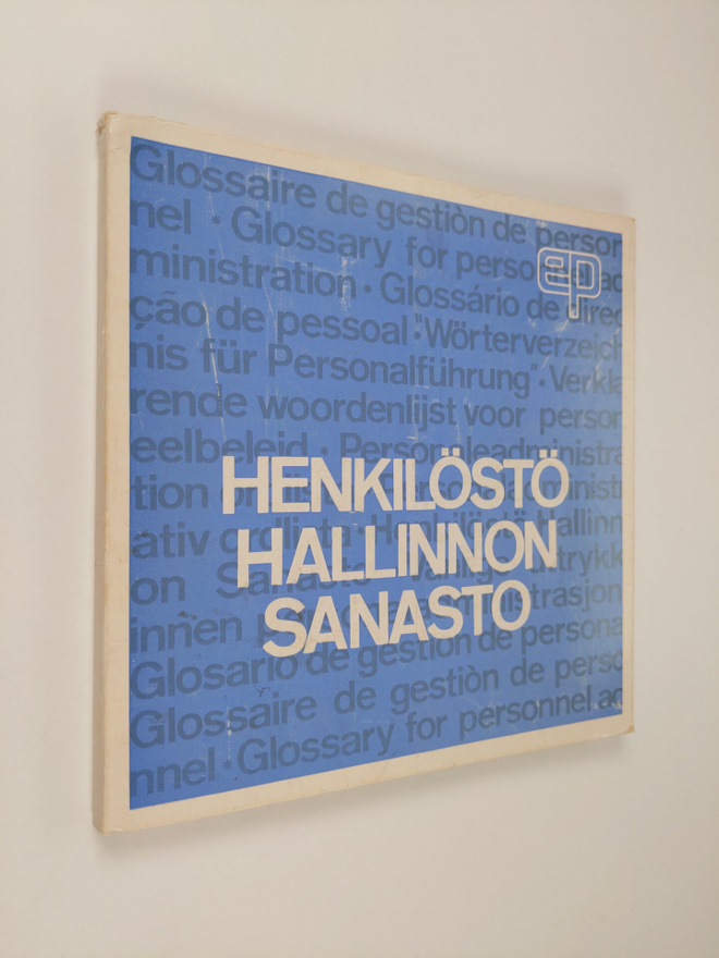 Henkilöstöhallinnon sanasto = Glossario della direzione d...