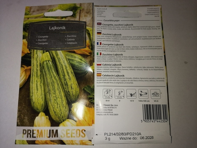 Kesäkurpitsa 'Lajkonik' - siemenet #