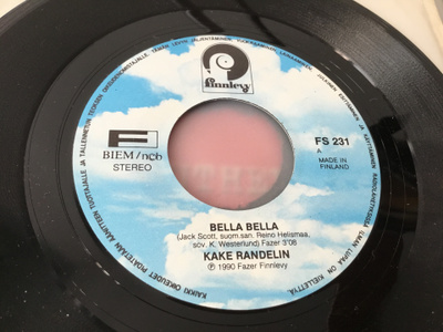 Kake Randelin Bella Bella single Finnlevy 1990