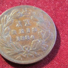 20 reis 1884 Portugal - pikkukuva 1