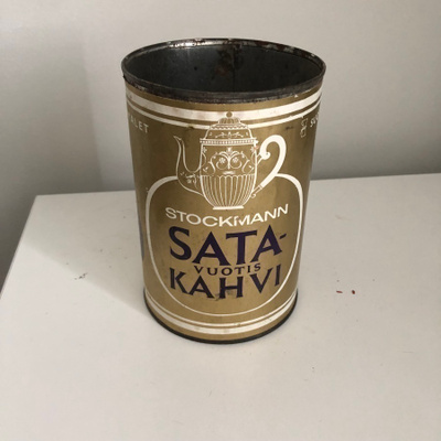Stockmann satavuotis kahvipurkki