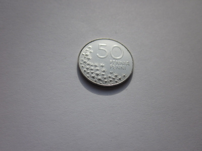50 penniä, UNC, v. 1998