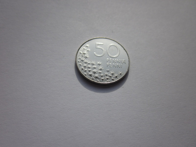 50 penniä, UNC, v. 1998