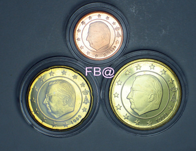 1999 BELGIA 1c , 20c , 50c BU SETISTÄ